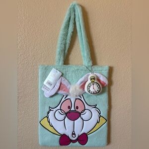 🍄Disney Alice in Wonderland White Rabbit Plush Tote